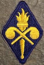 US Army Chemical Training School Center Patch Insignia Cut Color Class A vtg NOS picture