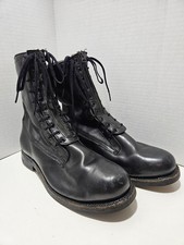 H.H. Brown 1963 USAF Vietnam Flight Deck Boots SPEED Zipper Size 10 DOUBLE WIDE picture
