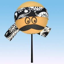 CoolBalls Cool Dude Black Bandana Antenna Topper Car Auto Accessory (New) picture
