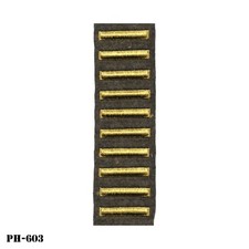 Overseas Service Bars (10) WWII Patch ~ 1945 Original ~ US Army ~ NOS ~ NEW picture