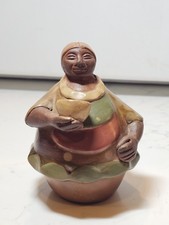 Vintage Chulucanas pottery Sculpture from Peru Signed By Artist  picture