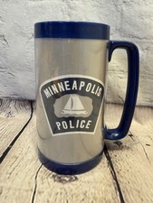 Vintage Minneapolis Police Department Mug 1989 Plastic Thermo Serv USA picture