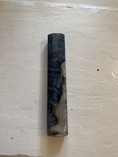Custom Japanese Wa Handle 165-210mm Blue Dyed Box Elder Burl hybrid picture