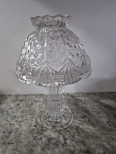 Fifth Avenue Portico Fairy Lamp Candle Holder Leaded Crystal Vintage picture