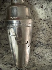 Napier Silver Plated Dial-A-Drink Cocktail Shaker 1930s Vintage Pat Pending Rare picture