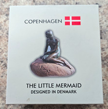 Copenhagen Denmark The Little Mermaid Collectible Statue w/ Box & Certificate picture