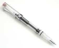 Lanbitou 3059 Piston Fill Fountain Pen, Hooded EF Nib (0.38 mm), Transparent picture