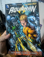 DC Comics Aquaman Vol 1: The Trench TPB Graphic Novel Signed by Geoff Johns picture