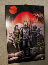 Star Wars Cara Dune Gina Carano Temuera Morrison Ming Na Wen JSA Autograph 13x1 picture