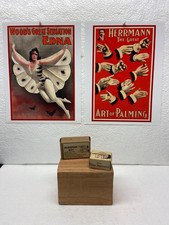 2 VINTAGE ADAM'S MAGIC TRICKS ~ PHANTOM KEY & GLASS SUSPENSION PLUS 2 POSTERS  picture