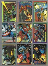 1993 MARVEL UNIVERSE SERIES 4 COMPLETE BASE CARD SET IMPEL SKYBOX MARVEL COMICS picture