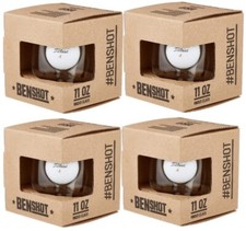 Original BenShot w/ Real Golf Ball Rocks Glass Groomsmen Unique Gift ~ 4 PK  picture