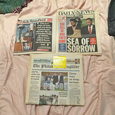 Newspaper Lot of 3: New York Post, Daily News & Philadelphia Inquirer picture