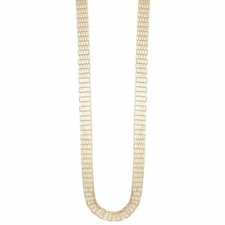 Gold Mesh Link Chain Necklace picture