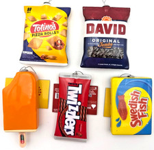 Ruz Snack Pack Ornaments Creamsicle David's Twizzlers Swedish Totino's New w/Tag picture
