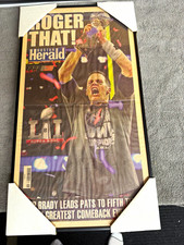 Boston Herald 2/6/17 Front Page Tom Brady 28-3 comeback Super Bowl win picture