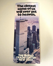 Vintage Twin Towers NYC Brochure Closest To Heaven World Trade Center Pre 9/11 picture