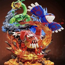 Trio master Groudon Model Kyogre Figure Rayquaza GK Statue Collectibles Toy Gift picture