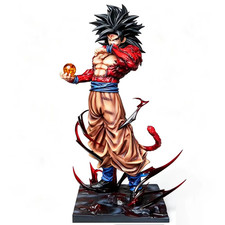 33CM Dragon Ball Super Saiyan 4 Son Goku Gk Figure Pvc Collectible Statue picture
