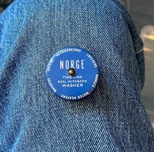 1956 Norge Time-Line Dual Automatic Washer Advertising Tape Measure1 1/2