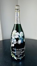 VTG Collectible PERRIER JOUET 1985 MAGNUM EMPTY ORIGINAL SEALED CHAMPAGNE BOTTLE picture