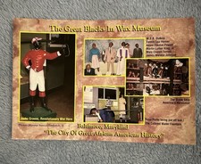 Vintage The Great Blacks in Wax Museum New Postcard Baltimore Maryland picture