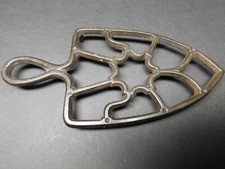 Cast Iron Footed Sad Iron Trivet w/ Handle picture