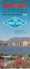 1963 Gray Line Tours of Vancouver and Victoria BC Brochure picture