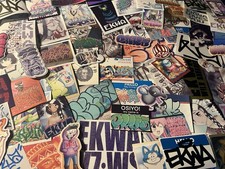 Graffiti Sticker Pack by Ekwa One – Assorted Vinyl, Holographic, Drawn 25 pack picture