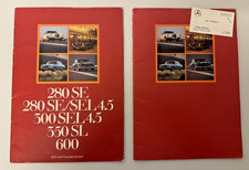 1972 Mercedes-Benz Prestige 2 Brochures 280SE 4.5 300SEL 350SL 600 W108/109 picture