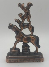 Vintage Brass Bremen Town Musicians Figurine Bremer Stadtmusikanten Germany picture