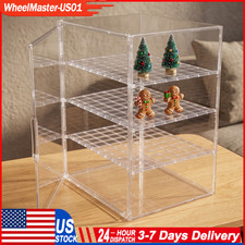 4-Tier Acrylic Display Cabinet Storage Organizer Showcase Rack for Dolls Models picture