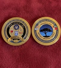 Authentic President Donald Trump 2020 Abraham Accords White House Challenge Coin picture