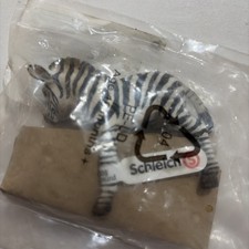 Schleich 14393 Zebra Foal Retired Animal Figure NEW Sealed Original Bag Tag picture