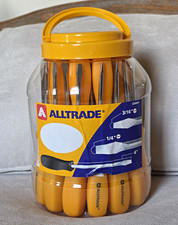 NOS Vintage Alltrade 40 Pc Slotted Screwdriver Bucket - 3 Sizes picture