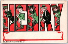 Henry Name With Pictures In Each Letter Comic Card Postcard picture
