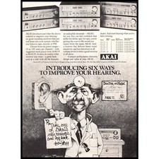 1977 Akai Stereo Receivers Vintage Print Ad Audiophile Doctor's Orders Wall Art picture
