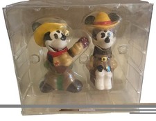 Disney Cowboy Mickey Mouse Salt & Pepper Shakers Set - New picture