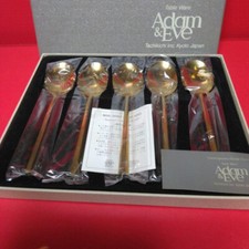 Adam & Eve Spoon set of 5 Cutlery Tableware Kithenware Tachikichi Kyoto Japan picture