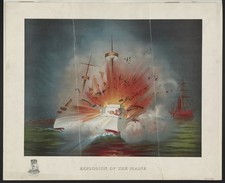 USS Maine Explosion Havana 1898 Vintage Military History Photo Reprint picture