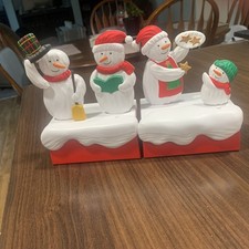 Hallmark 2018 Snowman Many Memories Christmas Music And Motion Set of 3 picture