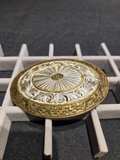 CRUMRINE MFG JEWELERS RENO HEAVY SILVERPLATE ON JEWELERS BRONZE LG BELT BUCKLE picture