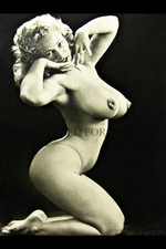 Blonde picture ART NUDES female model Busty Big Breasts girl legs photo print V2 picture