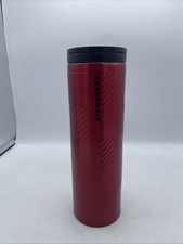 Starbucks Red Stainless Steel 2015 16 oz. Christmas Plaid Tumbler picture