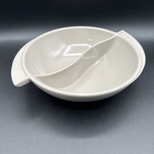 Boonton Ware Melmac Gray  Divided Bowl Vintage Melamine MCM 8