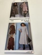 Lot Of 2 Vogue Sewing Patterns Women’s Coats V1837 & V1971 New picture