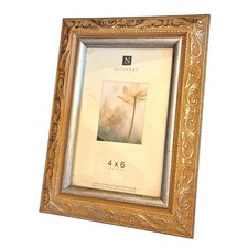 Vintage Unitek National Photo Frame Plastic Wood Imitation Size 4 X 6 Inch picture