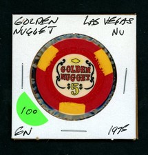 Early $5 Golden Nugget Las Vegas, Nevada Casino Chip picture