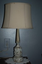 ELEGANT NEOCLASSICAL GOTHIC HOLLYWOOD REGENCY COLUMN LAMP FRENCH INFLUENCE picture