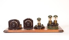 1923 Atwater Kent Model 3 Breadboard Radio w/Amber UV201 Tubes & AK Caps * Works picture